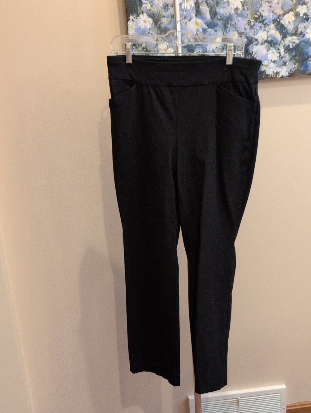 Chico's Black Straight-Leg Perfect Stretch Pull-On Pants